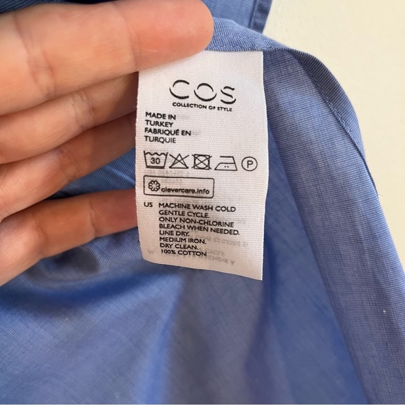 COS mandarin collar oversized dress shirt - Picture 6 of 11